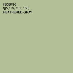 #B3BF96 - Heathered Gray Color Image